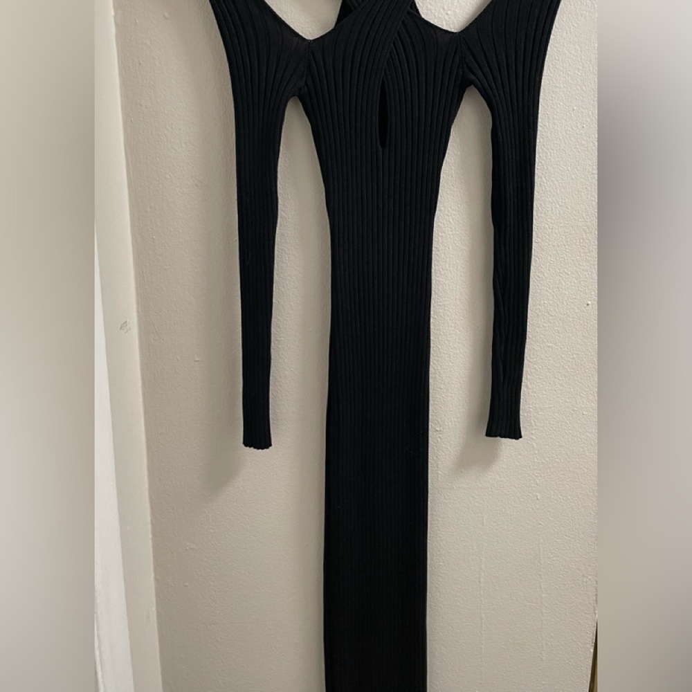 Hera Collection black maxi sweater dress